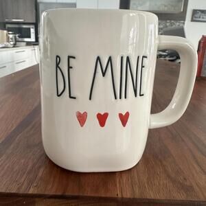 Rae Dunn Artisan Collection Valentine "Be Mine" Ceramic Mug - 4.5''